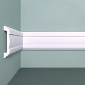 Молдинг из экополимера ударопрочный 80х15х2000 мм под покраску Bello Deco XPS M 8 белый