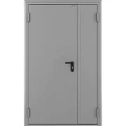 Дверь противопожарная двухстворчатая DoorHan ДП-2-EI-60 глухая левая серый RAL 7035 1250х2050 мм Дверь противопожарная двухстворчатая DoorHan ДП-2-EI-60 глухая левая серый RAL 7035 1250х2050 мм