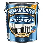 Грунт-эмаль по ржавчине 3в1 Hammerite серебряная RAL 9006 гладкая глянцевая 5 л Грунт-эмаль по ржавчине 3в1 Hammerite серебряная RAL 9006 гладкая глянцевая 5 л