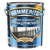 Грунт-эмаль по ржавчине 3в1 Hammerite серебряная RAL 9006 гладкая глянцевая 5 л Грунт-эмаль по ржавчине 3в1 Hammerite серебряная RAL 9006 гладкая глянцевая 5 л