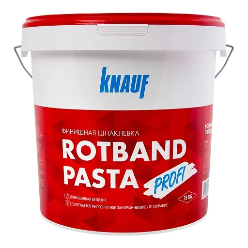 Шпатлевка финишная Knauf Ротбанд паста Профи 18 кг Шпатлевка финишная Knauf Ротбанд паста Профи 18 кг