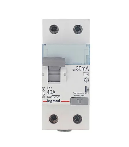 УЗО Legrand TX3 40А 1P+N тип AC 30 мА 10 кА (403001)