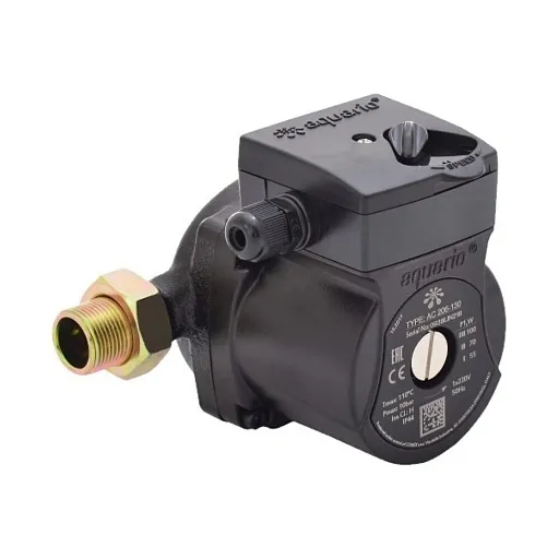 Циркуляционный насос для систем отопления Aquario AC 206-130 DN20 подъем 6 м 130 мм с гайками (5206) Циркуляционный насос для систем отопления Aquario AC 206-130 DN20 подъем 6 м 130 мм с гайками (5206)