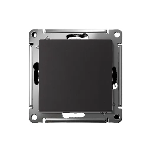 Выключатель Systeme Electric AtlasDesign одноклавишный встраиваемый карбон (ATN001011S)