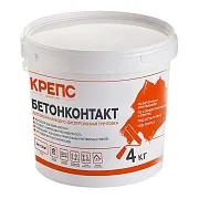 Грунт бетоноконтакт Крепс 4 кг Грунт бетоноконтакт Крепс 4 кг