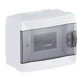 Щит распределительный навесной Makel ЩРН-П-6 пластиковый IP40 140х172х95 мм 6 модулей с DIN-рейкой и нулевой шиной (63106)