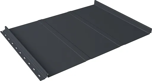 Кликфальц 0,5 мм Grand Line Line с пленкой на замках графитово-серый RAL 7024 satin Кликфальц 0,5 мм Grand Line Line с пленкой на замках графитово-серый RAL 7024 satin