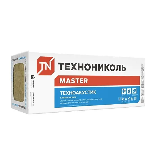 Шумоизоляция Технониколь Техноакустик 100х600х1200 мм 4,32 кв.м Шумоизоляция Технониколь Техноакустик 100х600х1200 мм 4,32 кв.м