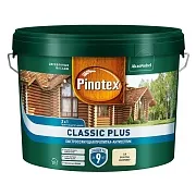 Антисептик Pinotex/Omnitex Classic Plus 3 в 1 декоративный для дерева бесцветный 9 л