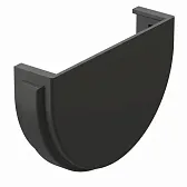 Заглушка желоба Docke Premium пластиковая d120 мм графитовый серый RAL 7024 Заглушка желоба Docke Premium пластиковая d120 мм графитовый серый RAL 7024