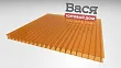 Сотовый поликарбонат GOODPLAST 4 мм янтарь 6x2,1 Сотовый поликарбонат GOODPLAST 4 мм янтарь