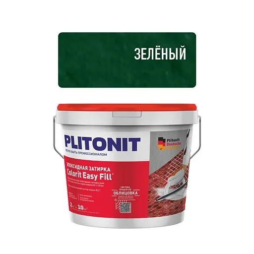 Затирка эпоксидная Plitonit Colorit EasyFill зеленая 2 кг Затирка эпоксидная Plitonit Colorit EasyFill зеленая 2 кг