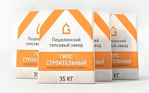 Гипс строительный Пешелань 35 кг