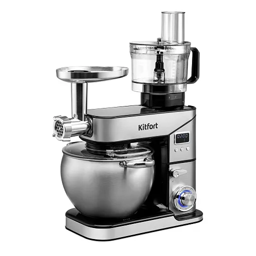 Миксер планетарный Kitfort 6 в 1 КТ-3413 2000 Вт 10 л серебро