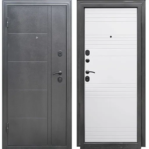 Дверь входная Форпост Олимп левая антик серебро - белый софт 960х2050 мм Дверь входная Форпост Олимп левая антик серебро - белый софт 960х2050 мм
