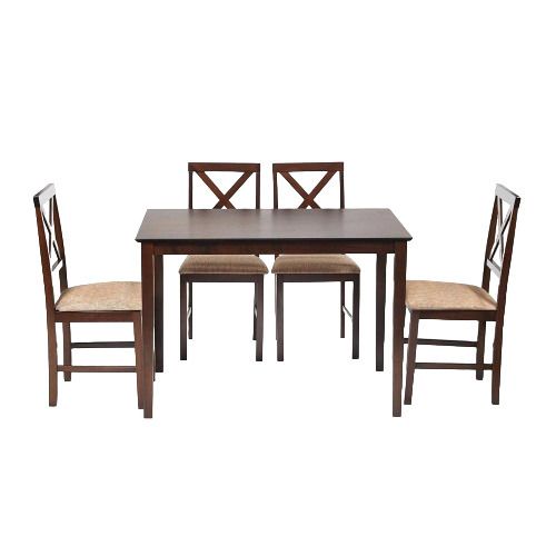 Обеденная группа темный орех стол и 4 стула Hudson Dining Set (13691) Обеденная группа темный орех стол и 4 стула Hudson Dining Set (13691)