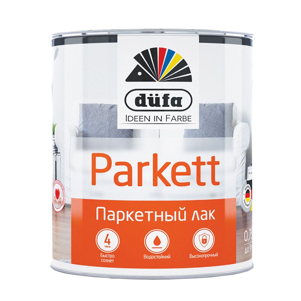 Лак паркетный Dufa Parkett полуматовый 750мл