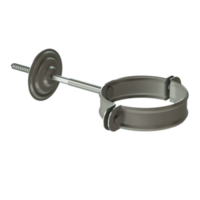 Docke STAL PREMIUM Хомут трубы (короткий саморез) D90 (Графит 7024) Docke STAL PREMIUM Хомут трубы (короткий саморез) D90 (Графит 7024)