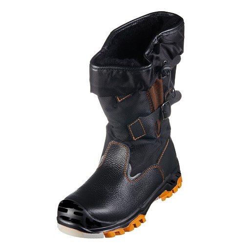 Сапоги рабочие кожаные утепленные с защитным подноском размер 42 черные Мистраль Север (115344) Сапоги рабочие кожаные утепленные с защитным подноском размер 42 черные Мистраль Север (115344)