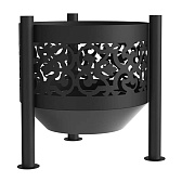 Чаша костровая Ажурная 500 мм коническое дно 3 ножки