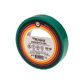 Изолента Kranz ПВХ зеленая 15 мм 20 м Изолента Kranz ПВХ зеленая 15 мм 20 м