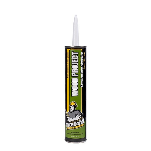 Клей монтажный каучуковый Titebond Wood Project Construction Adhesive высокопрочный для дерева бежево-серый 296 мл Клей монтажный каучуковый Titebond Wood Project Construction Adhesive высокопрочный для дерева бежево-серый 296 мл