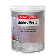 Краска декоративная L'impression Biblos Perle с эффектом перламутрого песчанного бархата белая 2,5 л