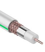 Кабель коаксиальный телевизионный SAT 703B 1х1 мм экранированный Rexant Green Line Кабель коаксиальный телевизионный SAT 703B 1х1 мм экранированный Rexant Green Line