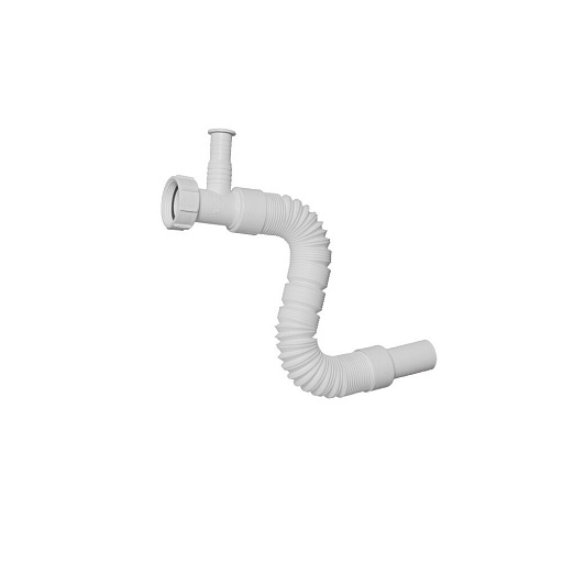Сифон гофрированный McAlpine 1 1/4х32 мм с отводом белый (MRMF1W)