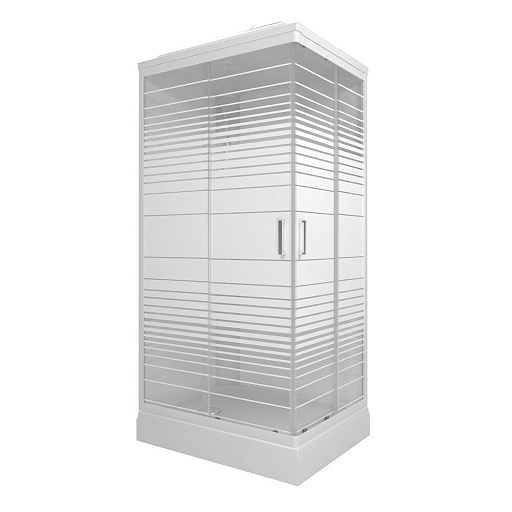 Душевая кабина Triton Квадро 100х80х228 см стекло прозрачное 4 мм с низким поддоном прямоугольник