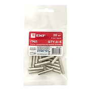 Гильза кабельная медная луженая EKF PROxima ГМЛ d4 мм 6 кв.мм (20 шт.)