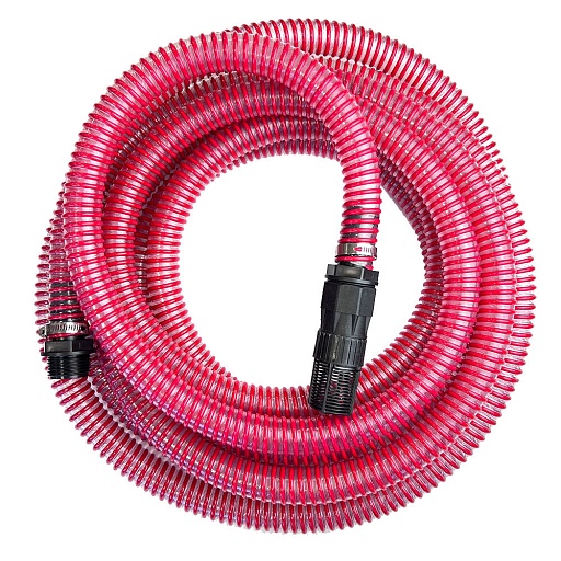 Шланг напорно-всасывающий 1" 7 м двухслойный Профитт ПВХ армированный морозостойкий с обратным клапаном (2229484)