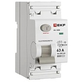 УЗО EKF PROxima ВД-100N 63А 1P+N тип AC 300 мА 6 кА (E1026M63300) УЗО EKF PROxima ВД-100N 63А 1P+N тип AC 300 мА 6 кА (E1026M63300)