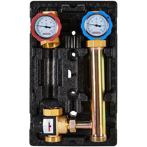 Насосная группа Rommer 35-60С 1 ВР(г) х 1 1/2 НР(ш) с термостатическим смесительным клапаном без насоса (RDG-1002-012501) Насосная группа Rommer 35-60С 1 ВР(г) х 1 1/2 НР(ш) с термостатическим смесительным клапаном без насоса (RDG-1002-012501)