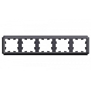 Рамка Systeme Electric AtlasDesign Antique пятиместная сталь (ATN100905)
