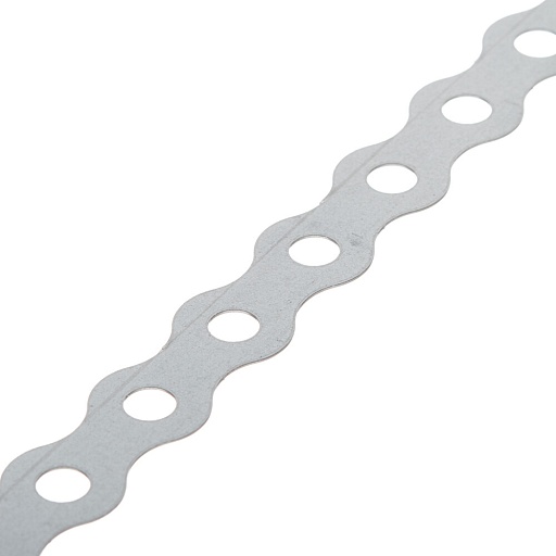 Лента крепежная перфорированная волнистая 17х0,5 мм 25 м