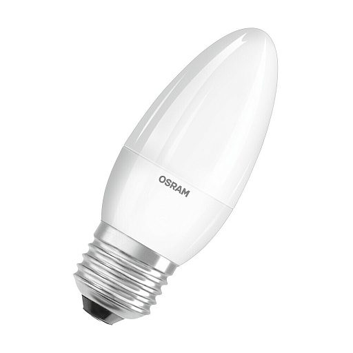 Лампа светодиодная Osram E27 2700К 9 Вт 806 Лм 170-250 В свеча В75 матовая