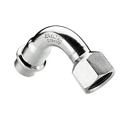 Отвод Valtec d28 мм х 3/4 ВР(г) 90° нержавеющая сталь (VTi.956.I.002805) Отвод Valtec d28 мм х 3/4 ВР(г) 90° нержавеющая сталь (VTi.956.I.002805)