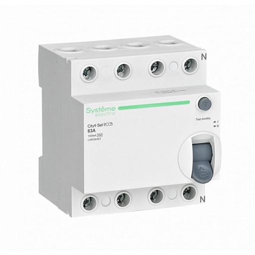 УЗО Systeme Electric City9 Set 63А 4P тип AC 100 мА 6 кА (C9R56463)