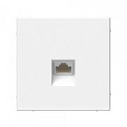 Розетка компьютерная Systeme Electric ArtGallery встраиваемая белая RJ45 (GAL000186)