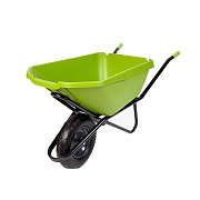 Тачка садово-строительная одноколесная Павловская Заря 110 л 175 кг ударопрочная усиленная морозостойкая (ТД1П110)