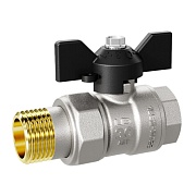 Кран шаровой латунный LD Pride 3/4 ВР(г) х 3/4 ВР(г) бабочка со сгоном прямой (LD 47.316.20) Кран шаровой латунный LD Pride 3/4 ВР(г) х 3/4 ВР(г) бабочка со сгоном прямой (LD 47.316.20)