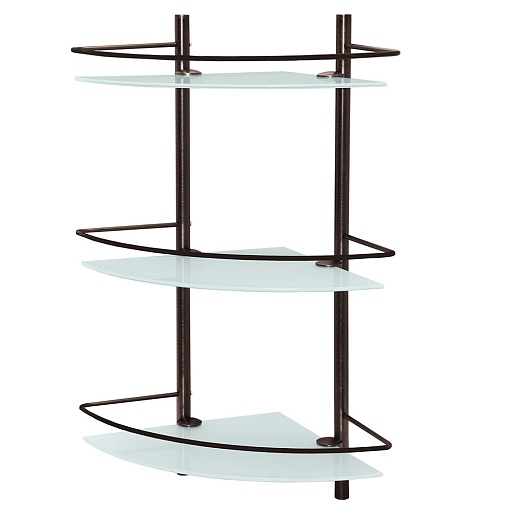 Полка для ванной WasserKraft Isar K-7300 угловая трехъярусная 310х610х310 мм стекло/металл темная бронза (K-3633) Полка для ванной WasserKraft Isar K-7300 угловая трехъярусная 310х610х310 мм стекло/металл темная бронза (K-3633)