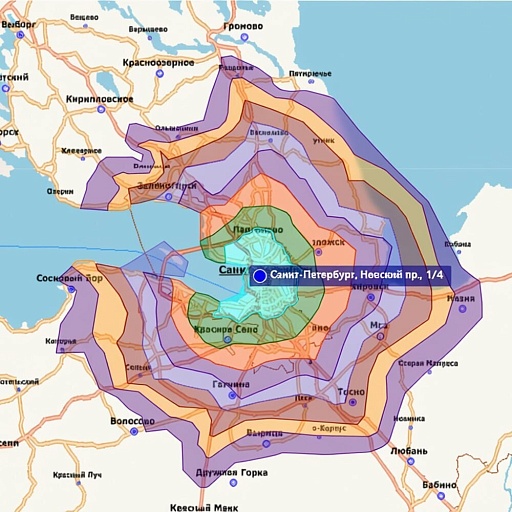 Доплата за выезд сантехника за пределы бесплатной зоны
