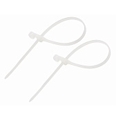 Стяжка кабельная Rexant 200х4,3 мм под винт нейлонoвая белая (100 шт.) (07-0204) Стяжка кабельная Rexant 200х4,3 мм под винт нейлонoвая белая (100 шт.) (07-0204)