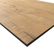 Столешница bunratty oak 600х500х12 мм компакт-ламинат с плинтусом Slotex