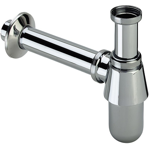 Сифон для раковины Viega 1 1/4х32 мм без выпуска с соединением 32 мм хром (100674)
