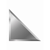 Плитка зеркальная треугольная 150х150х4 мм Continent серебряная с фацетом (4 шт.=0,09 кв.м)