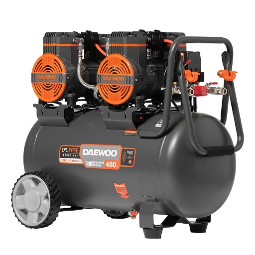 Компрессор безмасляный Daewoo DAC 480S 50 л 3,2 кВт