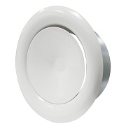 Анемостат приточно-вытяжной Era Pro регулируемый стальной с полимерным покрытием d100 мм белый